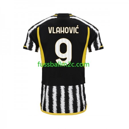 Fußballtrikots Juventus Dusan Vlahovic 9 Heim Trikotsatz 2023-2024 Fußballtrikots Juventus Dusan Vlahovic 9 Heim Trikotsatz 2023-2024